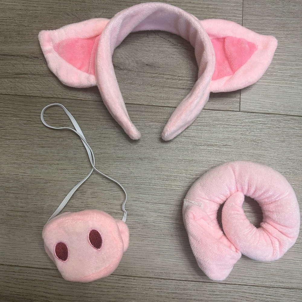 Pink piggy accessories costume